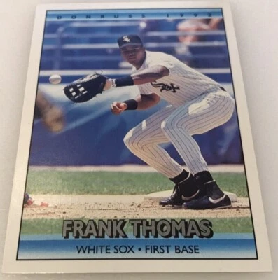 Donruss Frank Thomas 1992 #592 ¡Medias Blancas de Chicago! D38 Foto 1 de 2