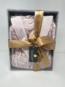 NUEVO Bata de Felpa Reversible Casa Zeta Jones Rosas Rosa | Caja de Regalo | Talla M - Imagen 1 de 5