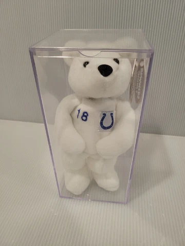 ✨️ 1999 SALVINOS BAMMERS PEYTON MANNING #18 BEANIE PLUSH W/DISPLAY COLTS NFL Cover