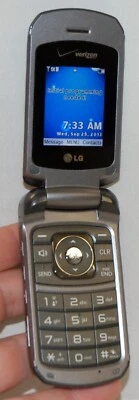 LG VX5600 Accolade GRAY Verizon Flip Cell Phone 2G Grade B Easy to use Vintage - Image 1 of 3