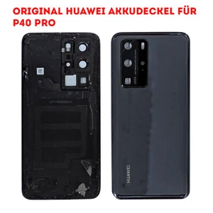 Original Huawei P40 Pro Akkudeckel Backcover inkl. Kameraglas Schwarz - Picture 1 of 1