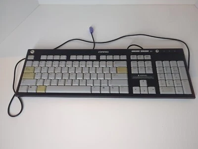 Compaq Keyboard Model 5137 Black - - No Missing Keys Or Feet, PS/2 Connector - Image 1 of 4