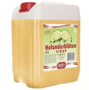 SPITZ erfrischender Holunder Sirup 5l Liter Kanister Einweg Sirup 1 + 6 =7 - Bild 1 von 1