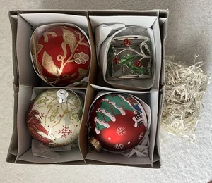 Set Feiertag Erbstücke Glaskugel Ornamente in Box - Bild 1 von 3