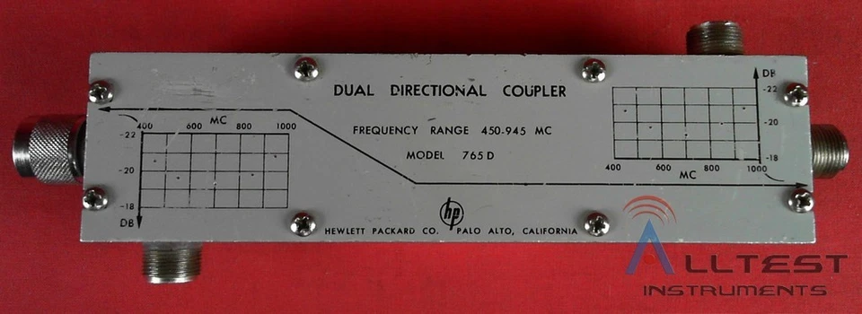 HP - Agilent - Keysight 765D Dual Directional Coupler 45-945 MC - Image 1 of 1