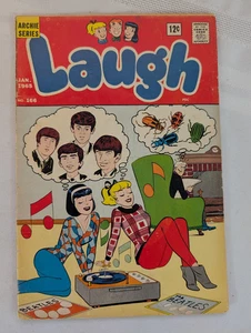Cómic Archie Series Laugh 1965 #166 Beatles en portada GC+ - Imagen 1 de 5