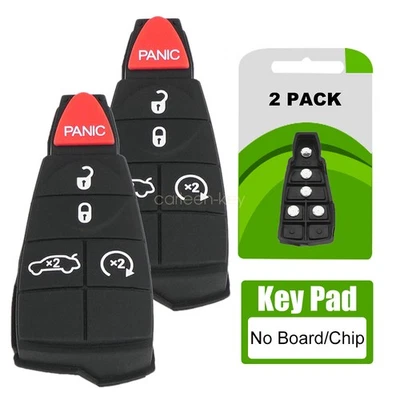 2 For 2009 2010 2011 2012 2013 2014 Dodge Charger Challenger Key Fob Rubber Pad - Image 1 of 4