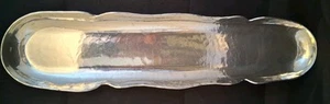 Rare French Vintage Jean Goardere 95% Etain Fait Main Pewter Baguette Tray Dish - Picture 1 of 10