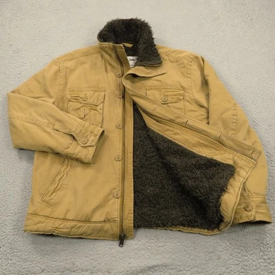 VTG Aeropostale Jacket Mens XL Y2K A&F Style Adirondack Sherpa Faux Fur Lined - Image 1 of 4