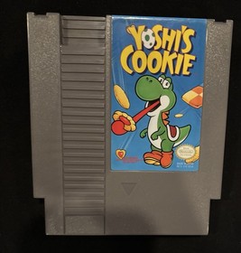 Nintendo Yoshi's Cookie Puzzle Game (Nintendo NES) w/ Manual, NTSC-U/C Authentic