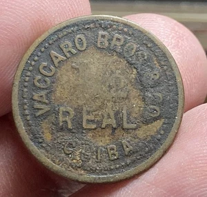 HONDURAS LA CEIBA Vaccaro Bros And Co. 1/2 Real 1904 RARE - Picture 1 of 2