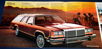 1979 Ford LTD Country Squire Wagon Original Dealer Foldout Poster Advertisement - Image 1 of 3