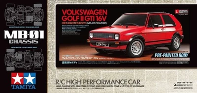 Tamiya RC VW Golf II GTI 16V Pre-Painted Body Limited Edition MB-01 Item #47516 - Image 1 of 4