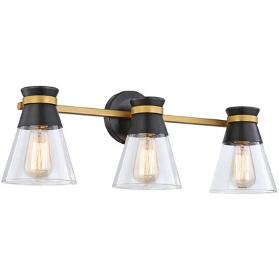 Artcraft Lighting AC11803BB Kanata Bathroom Vanity Light Black and Brushed Brass - Image 1 of 2