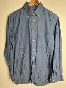 Vintage Gitman Bros. Blue Cotton Oxford Shirt Men’s Size Medium Made in USA - Picture 1 of 7