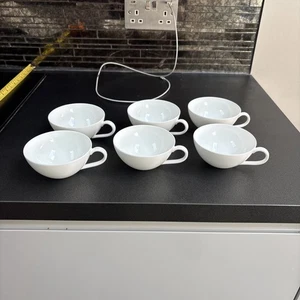 6 Villeroy & Boch Anmut Flat Coffee/Tea Cups Premium Bone Porcelain - Picture 1 of 6