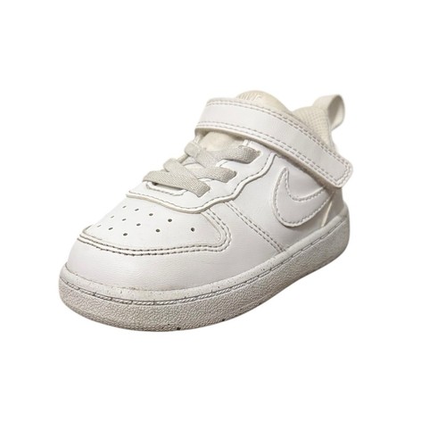 Nike Court Borough Low 2 sneakers bambino taglia 6C scarpe bianche DV5458 106 EUC