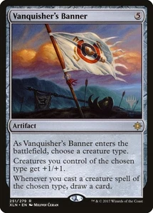 MTG VANQUISHER's BANNER ITALIAN EXC - VESSILLO DEL TRIONFATORE - XLN - MAGIC PP - Picture 1 of 1