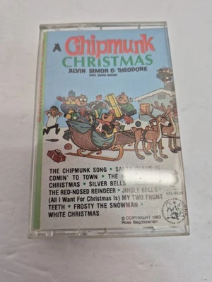 NEW! Christmas With The Chipmunks Cassette Tape 1985 Alvin Simon - Image 1 of 4