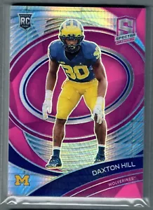 2022 Chronicles Draft Picks Spectra Daxton Hill Pink Prizm #/75 RC SP - Picture 1 of 2