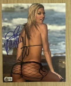 KELLY KELLY WWE BARBIE BLANK SIGNED 8X10 PHOTO BECKETT BAS - Picture 1 of 2