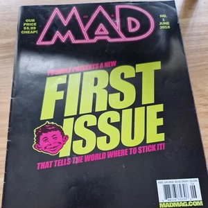 MAD MAGAZINE RELAUNCH ISSUE #1 June 2018 with rare cover VG condition - Picture 1 of 6