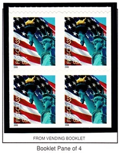 US 2006 Statue of Liberty/Flag Booklet of 4 (3974a) . Mint Never Hinged - Picture 1 of 1