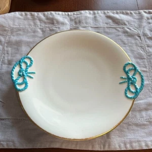 Minton medium plate antique Turquoise blue Used - Picture 1 of 2
