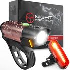 BX-300 Rechargeable Bike Light Set - Powerful Front and Back Lights, Bicycle ...