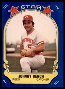 1981 Fleer Sticker Johnny Bench Cincinnati Reds #37