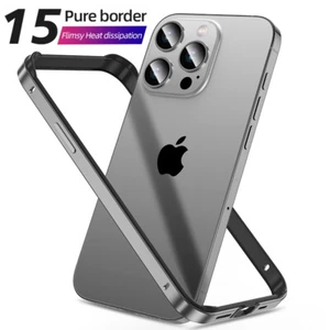 Bumper Frame For iPhone 14 15 Pro Max 13 12 11 XS Shockproof Aluminum Metal Case - Picture 1 of 24