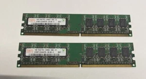 Hynix 2GB (2x1GB) 1Rx8 PC2-6400 DDR2-800 Desktop RAM Memory - Picture 1 of 2