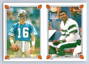 Chuck Long / Wesley Walker 1987 Topps Stickers #80 / 229 - Picture 1 of 2