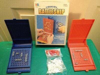 Complete Vintage 1984 Milton Bradley Travel Battleship Naval Strategy Board Game - Image 1 of 4