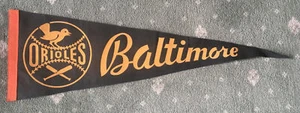 Vintage 1950's Baltimore Orioles Pennant - Picture 1 of 13