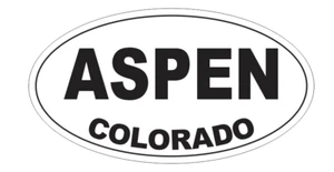Aspen Colorado Oval Stoßstange Aufkleber D7146 Euro Oval - Bild 1 von 1