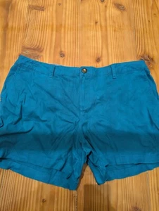 attention blue flat front chino shorts sz 16 - Picture 1 of 6