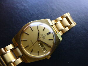 OMEGA AUTOMATIC GENEVE DAY/DATE CAL.1020 (CLEAN WATCH )