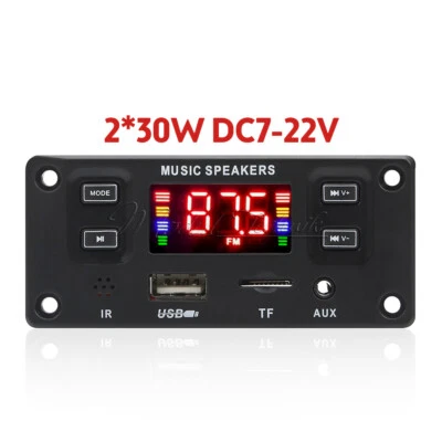 Car FM Radio Module Bluetooth Speaker MP3 Decoder Board USB TF FM Music Player - Bild 1 von 4