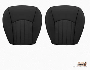 2004 to 2008 Jaguar X-Type Driver and Passenger Bottom Vinyl Seat Cover BLACK - Bild 1 von 11