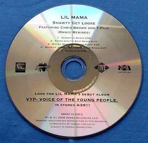 Lil Mama Shawty Get Loose CD Promo 5 Mixes Maurice Joshua Chris Brown Kovas 2008 - Picture 1 of 5