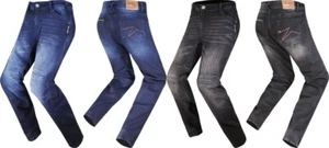 pantaloni da uomo jeans moto ls2 dakota neri blu con fondo tutte le taglie prezzo rialzo £160 - Foto 1 di 7