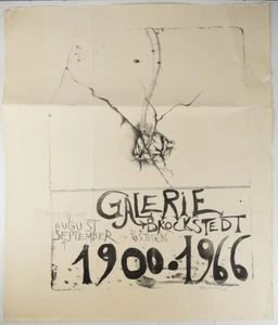 Bruno Bruni Galerie Brockstedt 1966 Kunstdruck handsigniert 76x64 cm R-281 - Bild 1 von 9