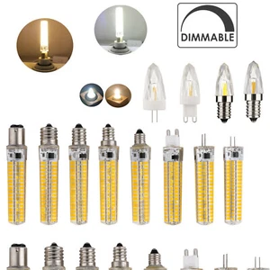 G4 E12 G9 E14 E17 B15 GY6.3 LED Dimmable Bulb Silicone Glass Crystal Light Lamp - Picture 1 of 13