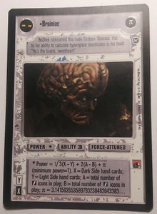 Star Wars CCG Decipher 1996 Brainiac card limited black bordered - Picture 1 of 3