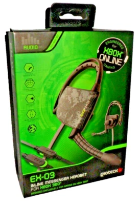 Inline Messenger Headset NEW (Gioteck EX03 for Xbox 360) Gaming / Online Chat - Image 1 of 4