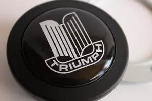 Horn Button fits For Triumph Badge Fits MOMO Sparco Raid Nardi Steering Wheel - Picture 1 of 7