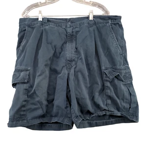 Cherokee Mens Cargo Shorts Blue Size 40 Cotton Pockets Belt Loops - Picture 1 of 13