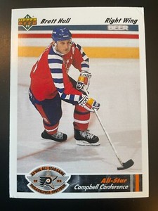 Brett HULL 1991-92 Upper Deck Hockey Allstar Campbell Conference #622 St. Louis