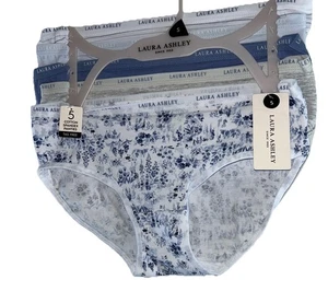 Bragas súper suaves Laura Ashley 5 ~ 95 % algodón spandex talla pequeña ~ sin etiqueta - Imagen 1 de 3